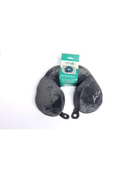 My Home Velvet fabric neck pillow with Polyester filling