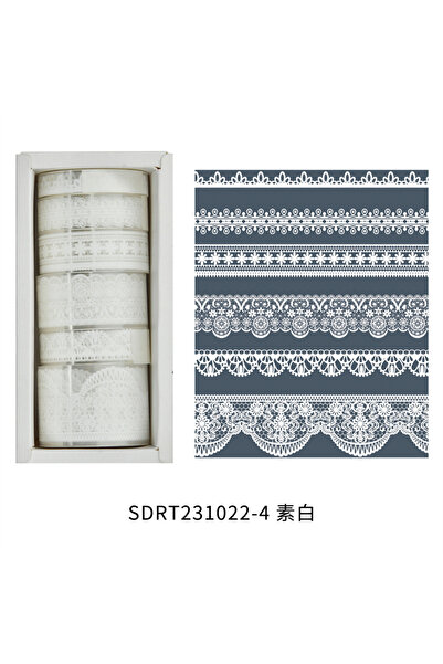 Choice3 E 6 لفات ريترو دانتيل PET اشي الشريط لتقوم بها بنفسك يوميات الديكور و...