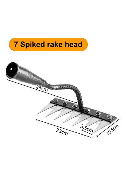 choice2 7 أسنان، 5/6/7/8 أسنان، مجرفة حديدية للبستنة، أداة لإزالة الأعشاب الض...
