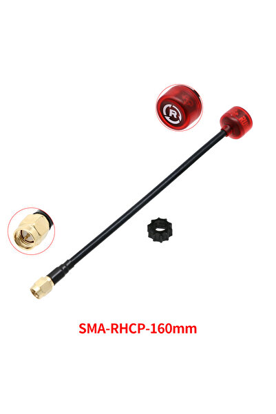 Choice20 هوائي SMA-RHCP-150mm Rush Cherry FPV 5.8G، موصل هوائي سباق طويل المد...