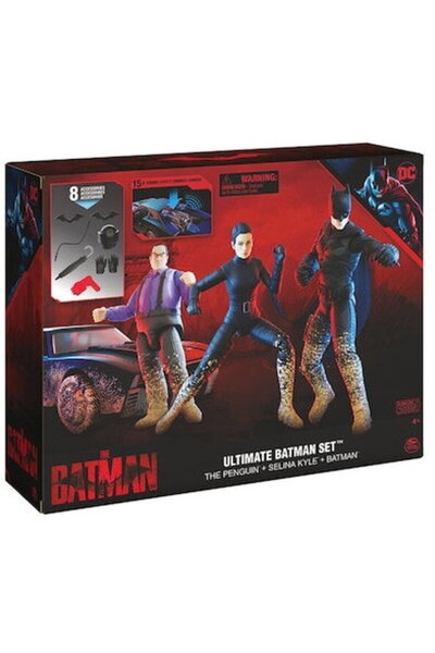 Batman The Movie Playset, Batmobile and 3 Figures with 8 Accessories