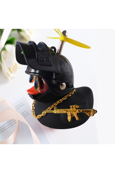 Choice1 Black Duck 5 Motor Accessories Yellow Duck with Helmet for Bike Witho...