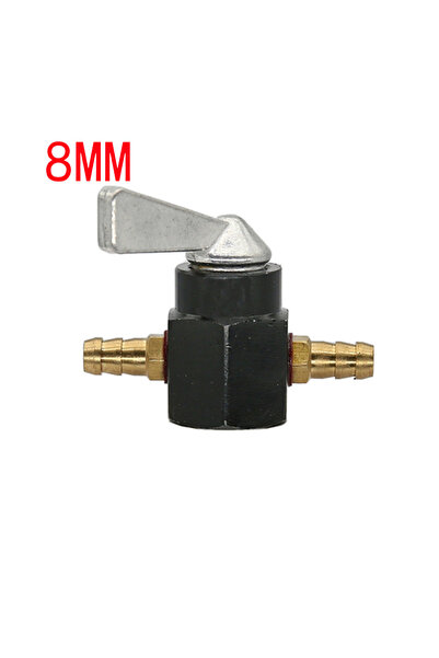 Choice6 Black 8mm Universal inline 6mm 8mm Fuel Valve Switch In-Line Petrol /...