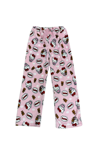 Choice20 مقاس L (47-55 كجم) بيجاما وردية اللون من سانريو بتصميم هيلو كيتي لعي...