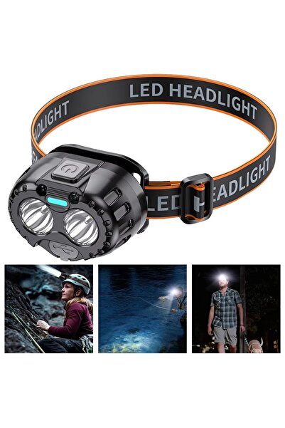 choice2 مصباح أمامي قابل لإعادة الشحن مزود بمستشعر حركة T290، مصباح LED فائق ...