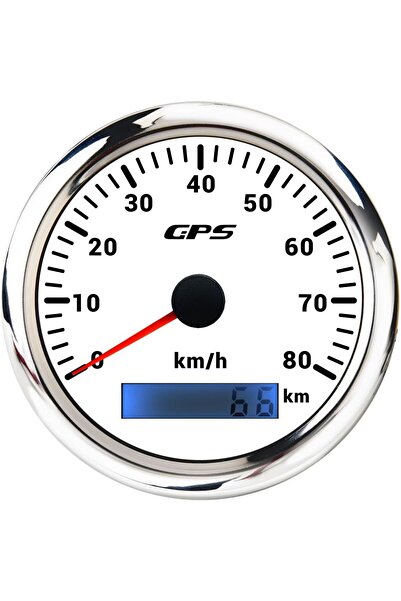 Choice9 0-80KMH-WS Universal 85MM GPS Speedometer Gauge 7 Color LED Backlight...