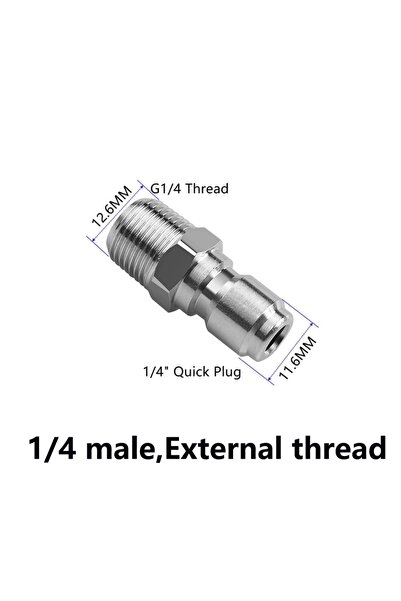 Choice7 وصلات غسالة ضغط سريعة التوصيل من الفولاذ المقاوم للصدأ، مقاس 1/4 بوصة...