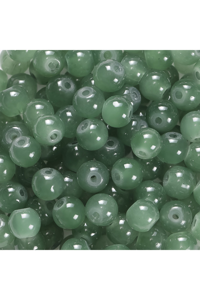 Choice35 50pcs Gray green 30/50pcs 6mm Glass Round Beads Colorful Spacer Loos...