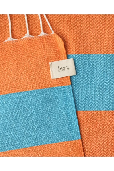 Less Sürdürülebilir Yaşam Gereçleri Big Striped Peshtamal |   100% Cotton, Me...