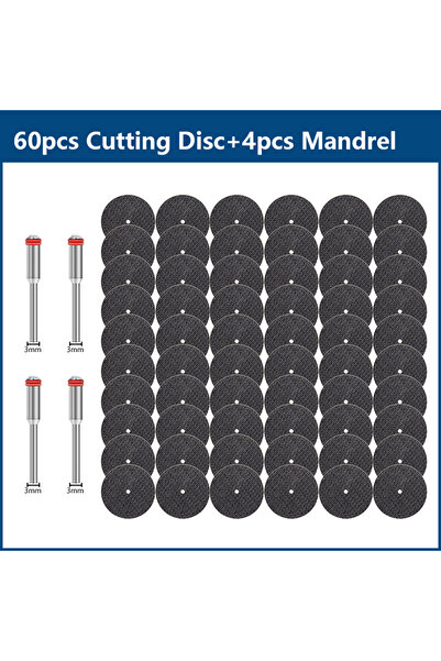 Choice5 64 قطعة من أقراص قطع المعادن 32 مم مع محاور، عجلات تجليخ، شفرات منشار...