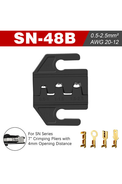 Choice5 كماشة تجعيد SN-48B JAW، مجموعة فكوك تجعيد، فكوك شق 4 مم، SN-48B/58B/0...