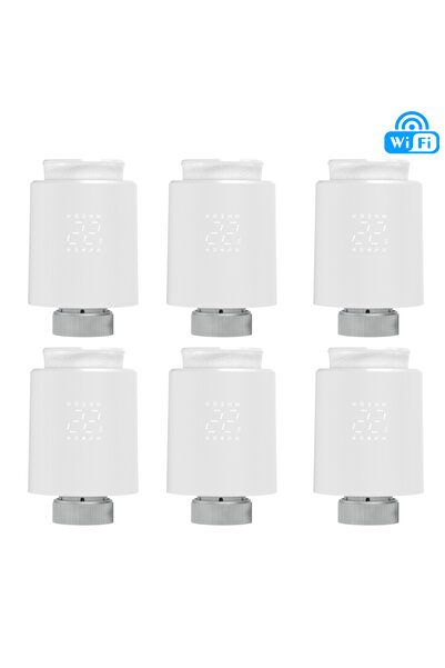 Choice1 ٦ قطع من مشغلات رادياتير EZAIOT الذكية بتقنية واي فاي/زيجبي ٣.٠، صمام...