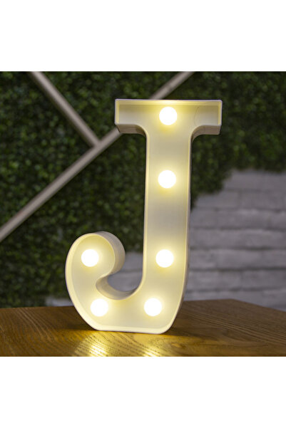 Choice71 22cm J Alphabet Letter LED Lights Luminous Number Lamp Decor Battery...