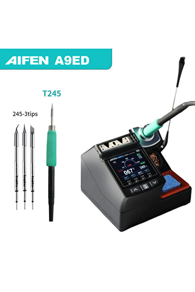 Choice8 EUplug A9ED-245handle-3tips AIFEN A9ED Soldering Station 180W Power E...