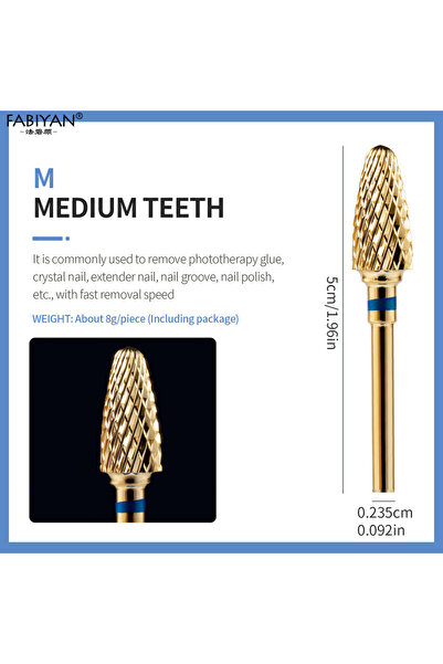 Choice5 مثقاب فن الأظافر M، أدوات مخروطية من الفولاذ المقاوم للصدأ، إزالة الج...