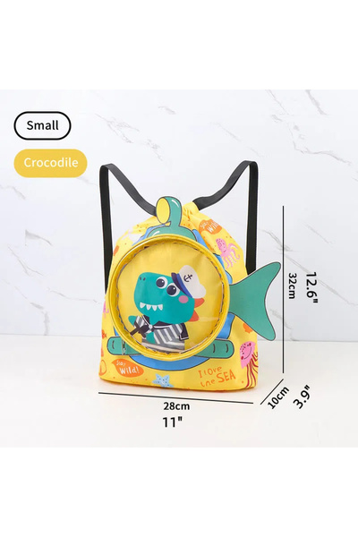 Choice4 حقيبة سباحة للأطفال من سمول كروكودايل، مقاومة للماء، حقيبة كتف للتخزي...