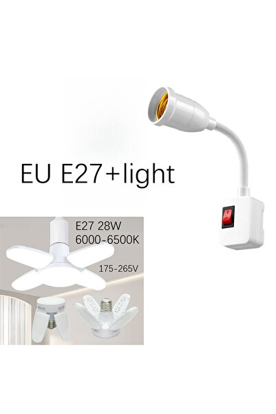 Choice6 EU 27-light E27 Direct Plug in Swivel Head E27 Sket Bulb Holder with ...