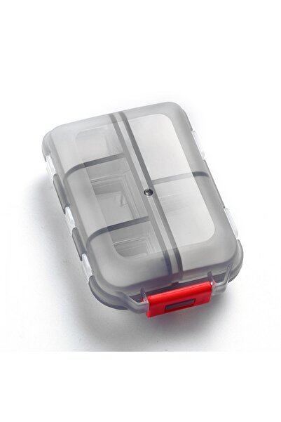 Choice Gray 10 Compartments Travel Pill Organizer Pocket Portable Pill Storag...