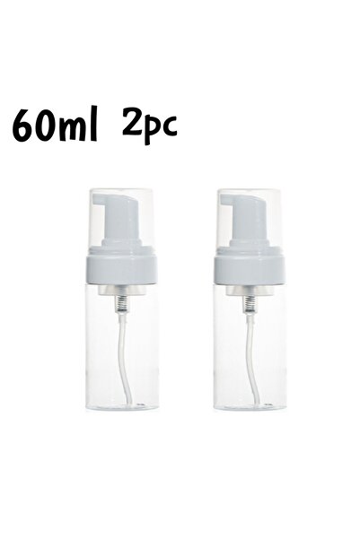 Choice عبوتان من موزع رغوة بلاستيكية فارغة سعة 60 مل (2/1) لغسول الوجه والصاب...