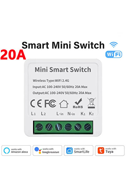 Choice3 مفتاح ذكي صغير 20A واي فاي/زيجبي 3.0 16A/20A، قاطع دائرة كهربائية DIY...