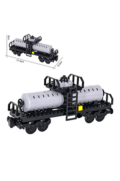 Choice9 FJJT018 M City Creative Low Deck Railway Freight Train Collection Rai...
