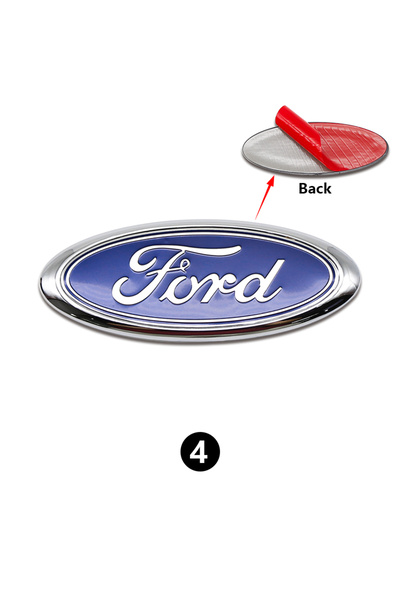 choice2 ملصقات شعار فورد TH 4 ABS للشبكة الأمامية والخلفية للسيارة، مقاس 11.5...