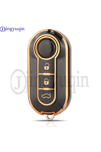 Choice black jingyuqin NEW TPU Car Key Case Cover For Fiat 500 Ducato Panda 5...
