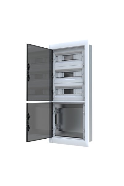 Yavuz 45 Sigortalı + Zayıf Akım Bölmeli Sıva Altı Sigorta Kutusu IP40 39 x 84...