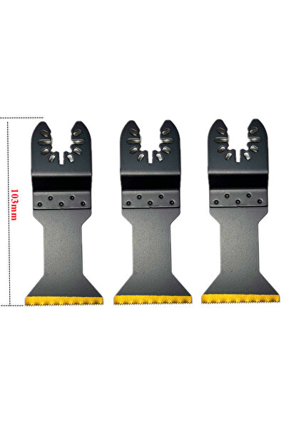 choice2 شفرة منشار متعددة الوظائف متذبذبة سوداء مقاس 103 مم، 3 قطع، أسنان من ...