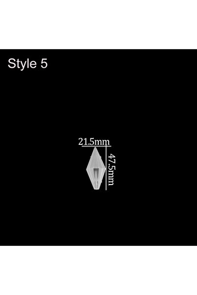 Choice6 قالب قلادة بندول كريستالي من راتنج الإيبوكسي، مقاس 21.5 × 47.5 مم، قط...