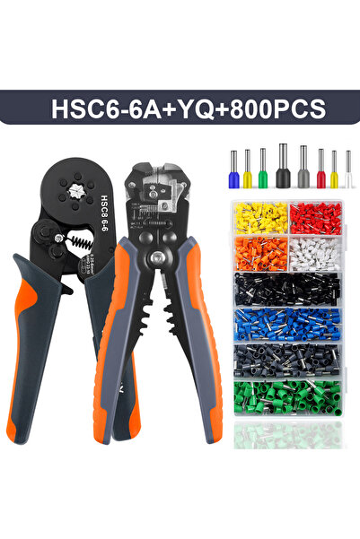 Choice1 طقم أدوات تجعيد الحلقات YQ 6-6A مكون من 800 قطعة، كماشة تجعيد ذاتية ا...