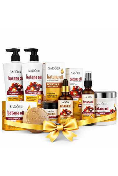 SADOER Complete Set Batana 6 Products – Shampoo, Conditioner, Spray, Oil, Soa...