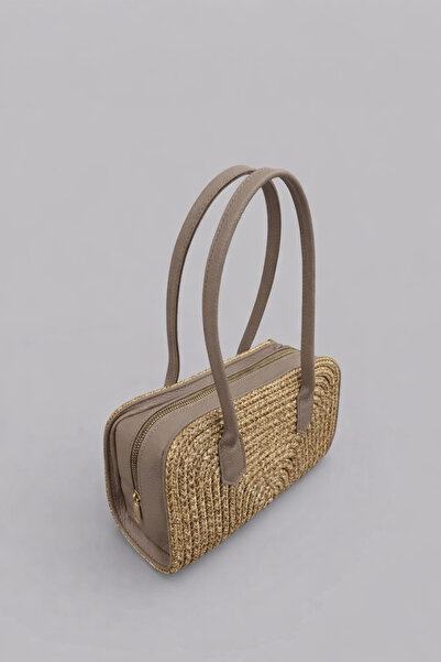 MaVaux Leva Ekstra Hafif Yumuşak Halat ve Hakiki Deri Detaylı Tasarım Hasır K...