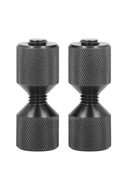 choice2 black 2pcs Flange Alignment Pin Anodize Aluminium 1‑1/8in Flange Doub...