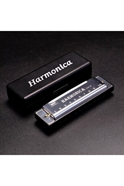 Choice1 هارمونيكا فضية من Miwayer بعشرة ثقوب ومفتاح C / آلة موسيقية مصنوعة من...