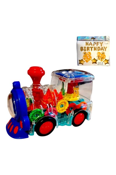 OEM Играчка локомотив, прозрачен, 14X10X20 см, 3+ години, светлинни/звукови е...