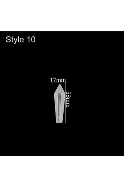 Choice8 قالب قلادة من راتنج الإيبوكسي، مقاس 17 × 58 مم، قطعة واحدة، لصنع بندو...