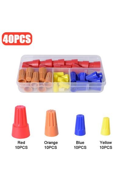 Choice 40 قطعة 345 قطعة غطاء تجعيد موصل سلك سريع معزول كهربائياً طرف تجعيد مل...
