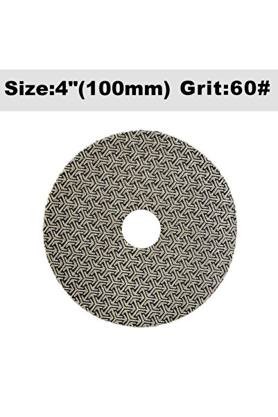 choice2 1 Pc 4 inches Grit 60-1pc 100mm Electroplated Diamond Polishing Pads ...