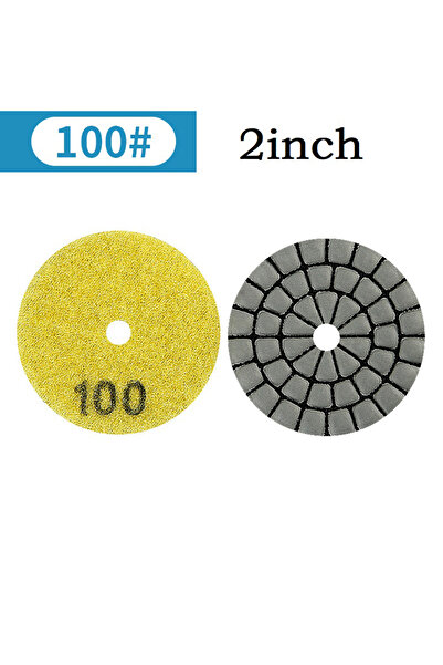 choice2 Grit 100 2 Inch 50mm Dry Polishing Pad Type For Granite Marble Sandin...