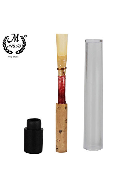 Choice1 Red line 1pcs M MBAT Hand-Built Top Grade Natural Reed Wind Instrumen...