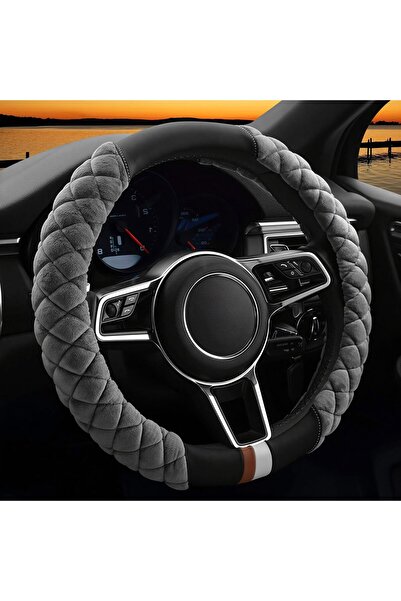 Seadoo Cxtiy Fluffy Steering Wheel Cover 14-16 inch Warm Soft Long Plush Stee...