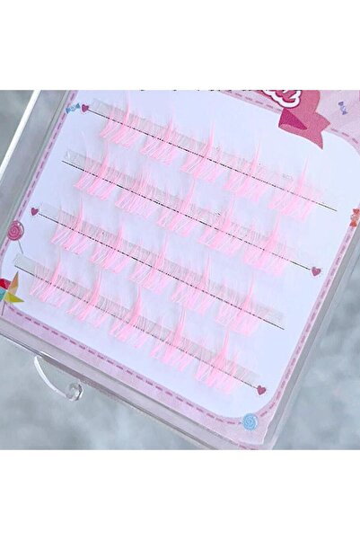 Choice3 C NEW Colored Eyelash Clusters Manga Lashes Colored False Eyelashes N...