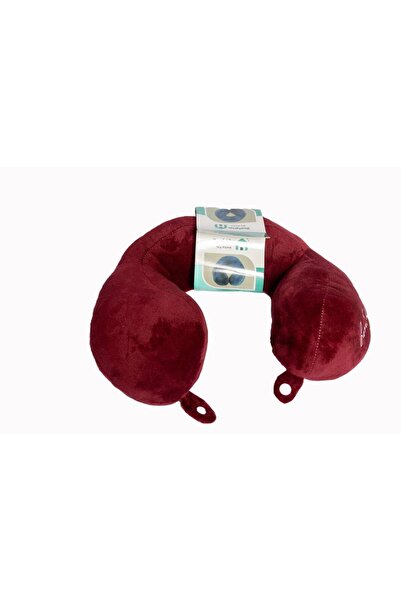 My Home Velvet fabric neck pillow with Polyester filling