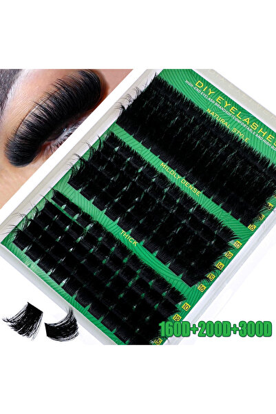 Choice1 مزيج من رموش المنك الصناعية المصنوعة يدويًا بأطوال 0.07 مم (160D200D3...