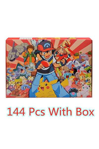 Choice1 144 قطعة مع صندوق، 144 نمطًا من مجسمات بوكيمون، ألعاب أنمي، مجسم بيكا...