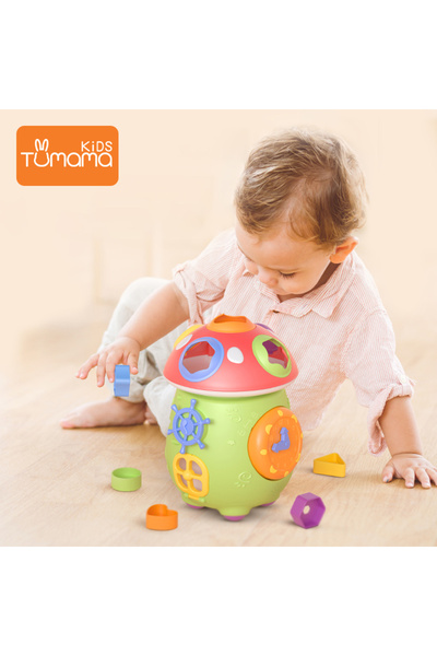 TUMAMA KIDS Jucărie Muzicală Ciupercuță Magică Tumama, Sortare Forme, +18 Lun...