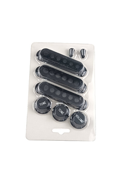 Choice3 Black 48 50 52 White Single Coil ST Guitar kup Cover 2 Tone 1 Volume ...