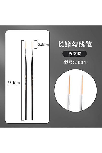 Choice11 2 قطعة 004 1/2/3/5 قطع فرشاة رسم فنية طويلة جدًا برأس دقيق، فرشاة تف...