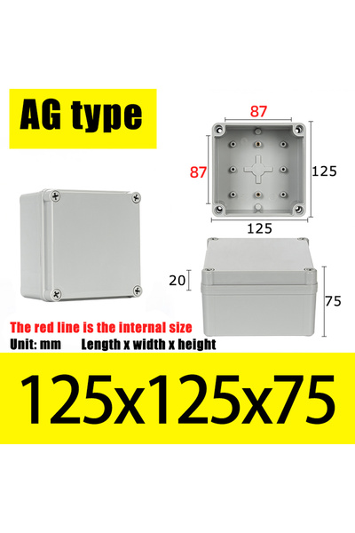 Choice1 AG125X125X75 AG Type Waterproof DIY Housing Instrument Case ABS Plast...